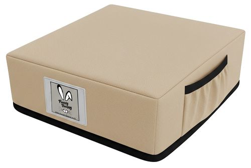 כרית הגבהה / בוסטר ישיבה עם רצועות חיבור לתחתית הכיסא Grow Up - חול