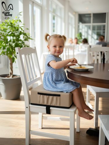 כרית הגבהה / בוסטר ישיבה עם רצועות חיבור לתחתית הכיסא Grow Up - כחול נייבי