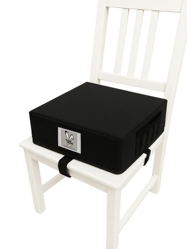 כרית הגבהה / בוסטר ישיבה עם רצועות חיבור לתחתית הכיסא Grow Up - שחור גרפיט