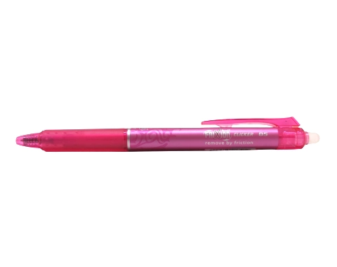 עט מחיק 0.5 מ"מ Frixion Clicker - ורוד