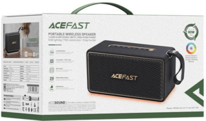 רמקול אלחוטי נייד ACEFAST – ‎80W Max, עם תאורת RGB ו-TWS