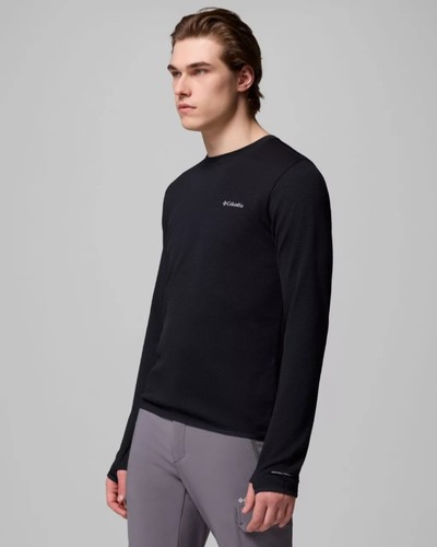 חולצה שרוול ארוך לגברים Tech Trail™ Utility Warm LS Crew Black 