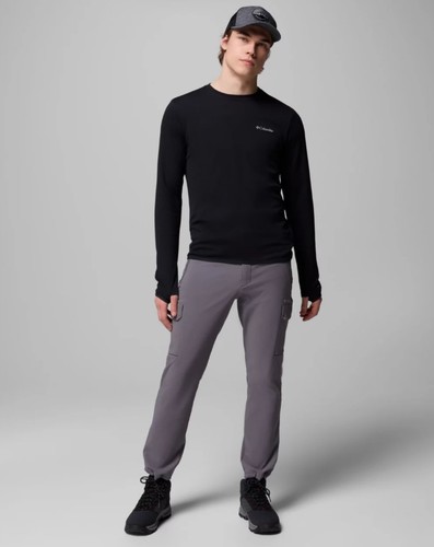 חולצה שרוול ארוך לגברים Tech Trail™ Utility Warm LS Crew Black 