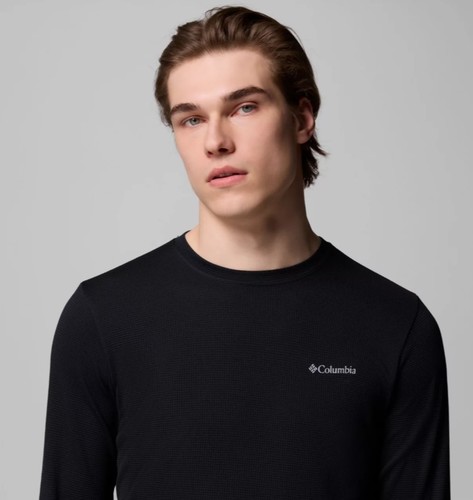 חולצה שרוול ארוך לגברים Tech Trail™ Utility Warm LS Crew Black 