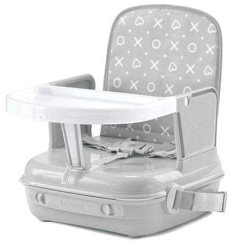 בוסטר אוכל עם מגש משולב תיק נשיאה יאמיגו פלוס +YummiGo - אפור בהיר