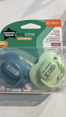 הכי טבעי מוצצים סיליקון 6-18 - ירקרק וכחול