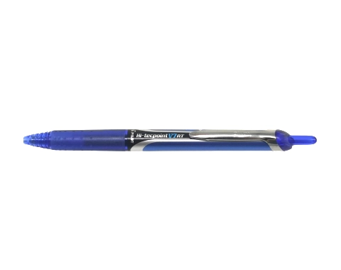 עט Hi-Tecpoint V7-RT עם ראש סיכה 0.7 מ"מ - כחול