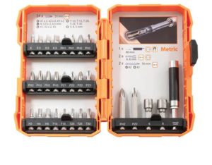 סט ביטים ומתאם 29 חלקים מבית TACTIX