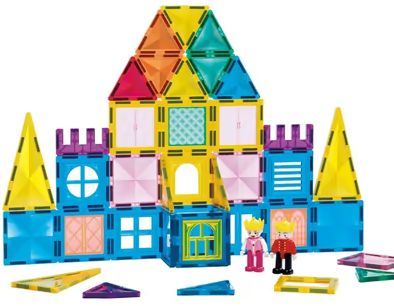 חלקי מגנט להרכבה בתלת מימד 60 חלקים Playmager - דגם יהלומים