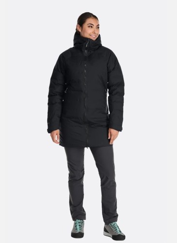 מעיל פוך נשים Valiance Waterproof Down Parka  שחור - Rab