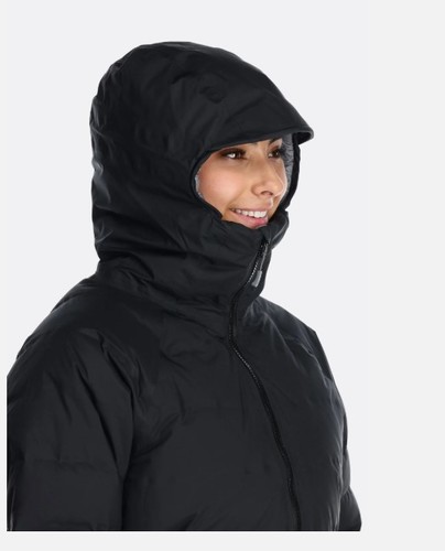 מעיל פוך נשים Valiance Waterproof Down Parka  שחור - Rab