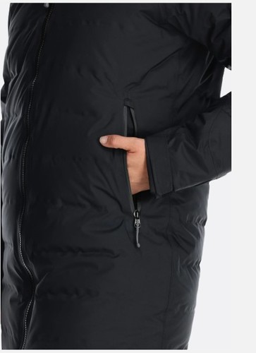 מעיל פוך נשים Valiance Waterproof Down Parka  שחור - Rab