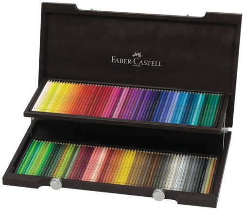 סט 120 עפרונות פוליכרומוס מארז עץ Faber Castell