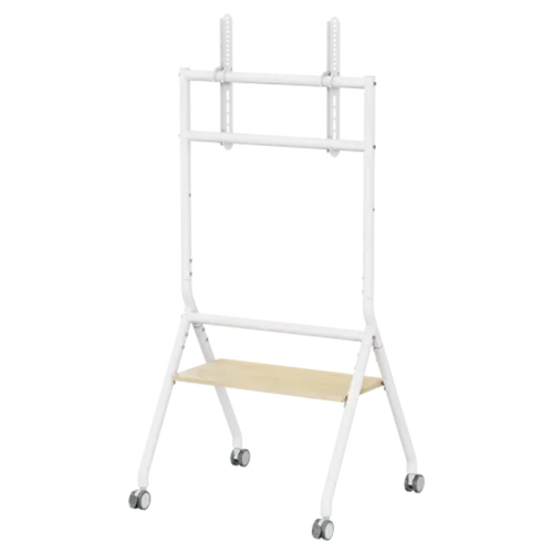 מעמד רצפתי סטנד נייד חצובה מעוצב וגלגלים למסכים  