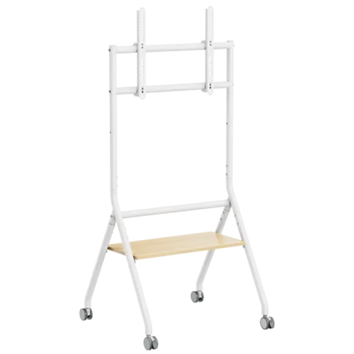 מעמד רצפתי סטנד נייד חצובה מעוצב וגלגלים למסכים  