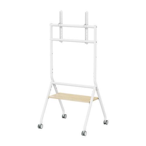 מעמד רצפתי סטנד נייד חצובה מעוצב וגלגלים למסכים  