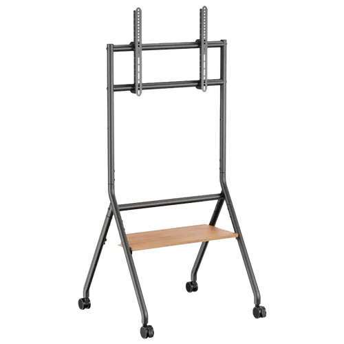 מעמד רצפתי סטנד נייד חצובה מעוצב וגלגלים למסכים  