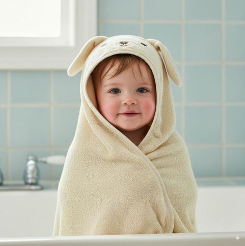 מגבת עם כובע לתינוק 100% כותנה - DOGGY