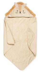 מגבת עם כובע לתינוק 100% כותנה - אריה