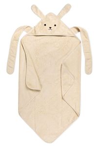 מגבת לתינוק עם רצועות קשירה וכובע 100% כותנה מסדרת