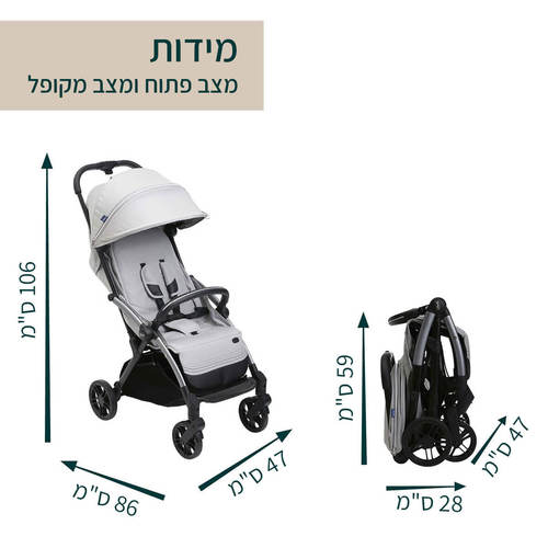עגלת לתינוק גודי אקס פלוס - ירוק