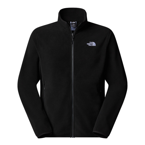 פליז Glacier Jacket לגברים צבע שחור רוכסן מלא