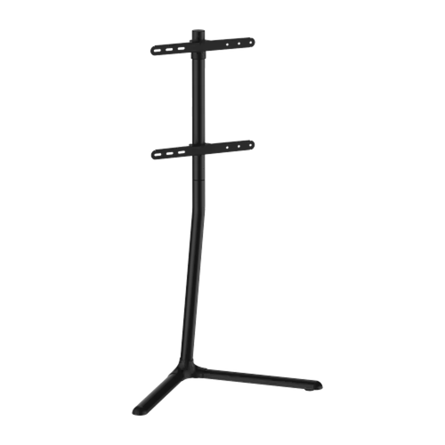 מעמד רצפתי לטלוויזיה ליניארי מסתובב מודרני עם בסיס V סטנד למסכים 