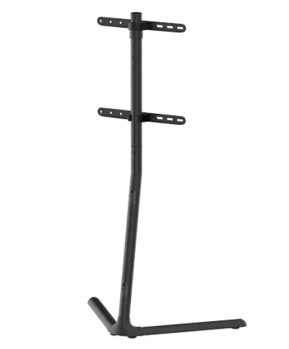 מעמד רצפתי לטלוויזיה ליניארי מסתובב מודרני עם בסיס V סטנד למסכים 