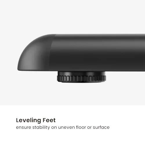 מעמד רצפתי לטלוויזיה ליניארי מסתובב מודרני עם בסיס V סטנד למסכים 