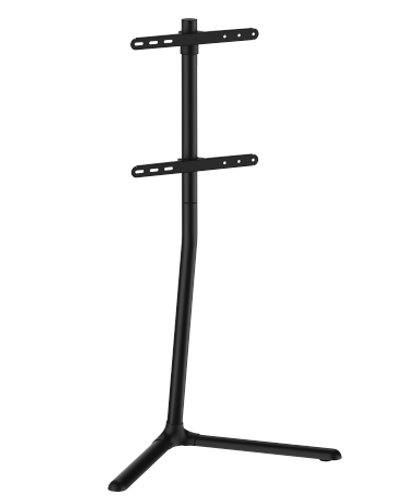 מעמד רצפתי לטלוויזיה ליניארי מסתובב מודרני עם בסיס V סטנד למסכים 