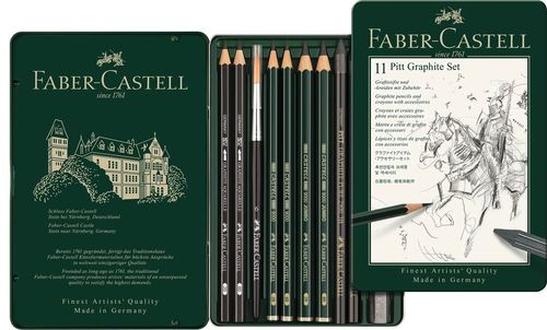 סט 11 גרפיט פיט FABER CASTELL Pitt Graphute Set