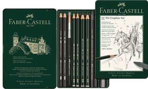 סט 11 גרפיט פיט FABER CASTELL Pitt Graphute Set