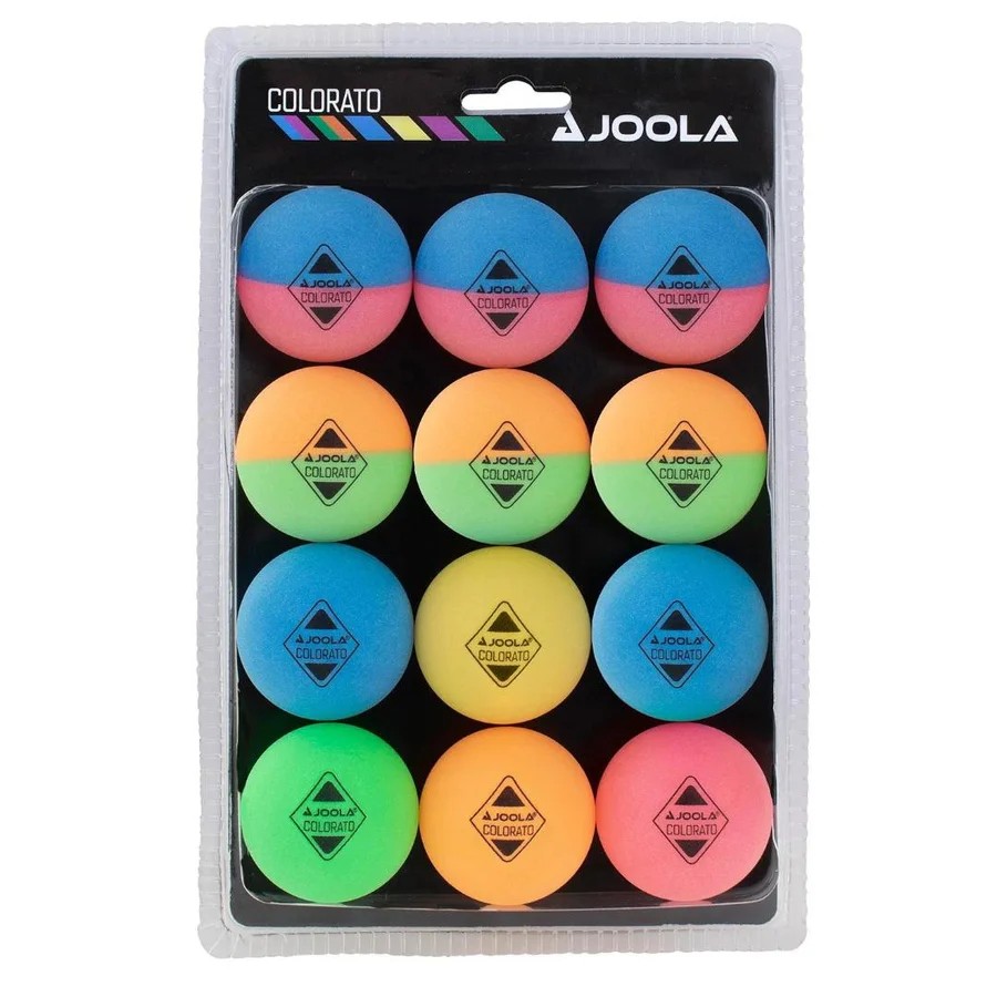 כדורי פינג פונג סט 12 יחידות צבעוניים - Joola Ballset Colorato