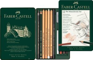 סט 12 גרפיט פיט FABER CASTELL Pitt Monochrome