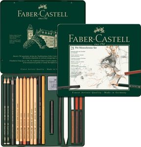 סט 21 גרפיט פיט FABER CASTELL Pitt Monochrome 