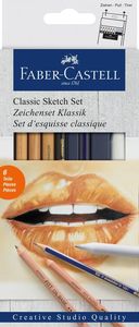 סט 6 לרישום קלאסי FABER CASTELL Classic Sketch set