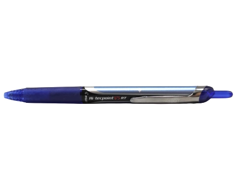 עט Hi-Tecpoint V5-RT עם ראש סיכה 0.5 מ"מ - כחול