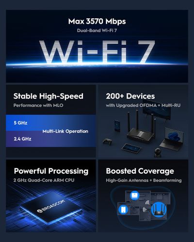 ראוטר BE3600 2.5G Wi-Fi 7 
