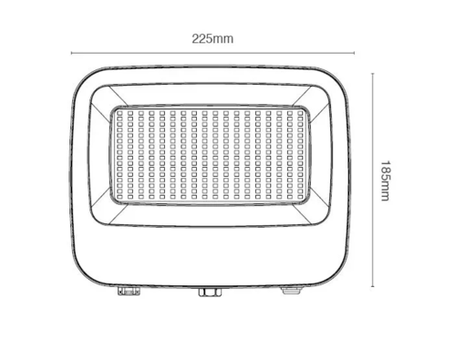 פנס הצפה 100W 3/4/6K F-PLAY תומך חיישן צבע לבן יורולוקס 
