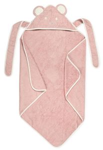 מגבת לתינוק עם רצועות קשירה וכובע 100% כותנה מסדרת