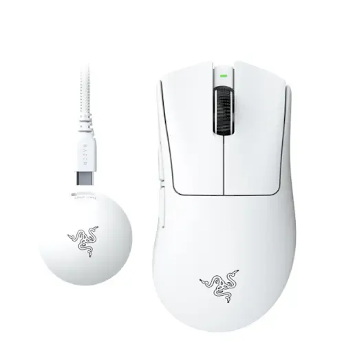 רייזר - Razer עכבר גיימינג אלחוטי DeathAdder V4 Pro לבן