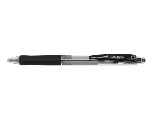 עט קריסטל כדורי UNI Laknock 0.7 - שחור