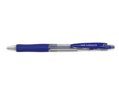עט קריסטל כדורי UNI Laknock 0.7 - כחול