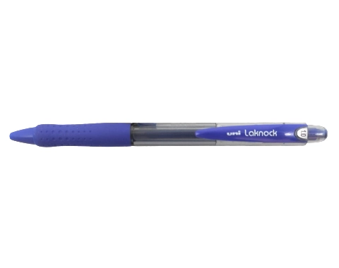עט קריסטל כדורי UNI Laknock 1.0 - כחול