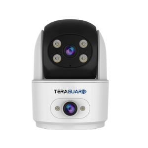 מצלמת אבטחה חכמה עם שתי עדשות 1MP, זיהוי אדם וראיית לילה צבעונית - TG2M-894