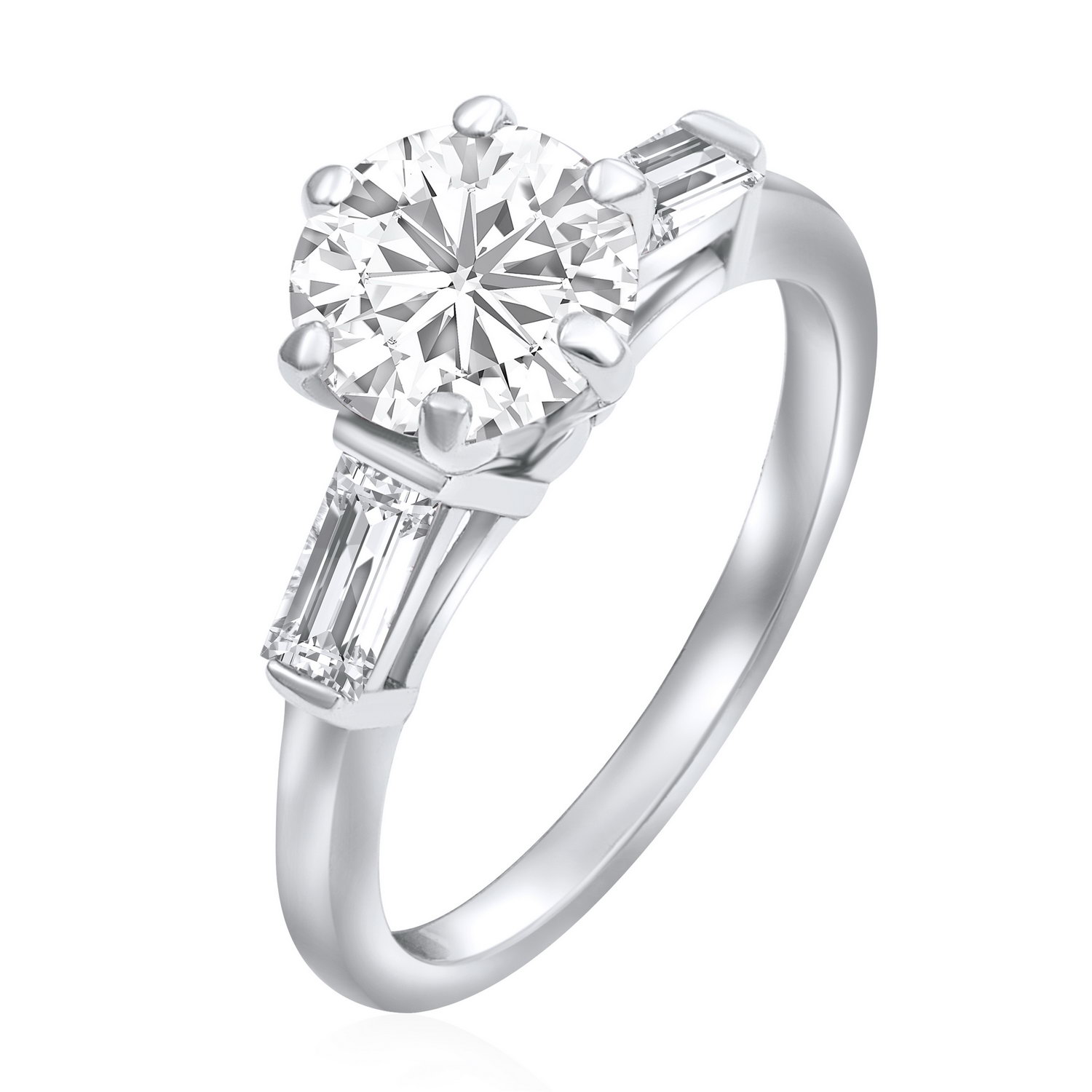 טבעת אירוסין יהלומים 1.90CT זהב 14K