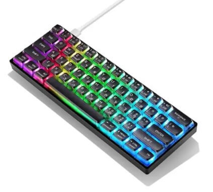 מקלדת גיימינג GK61 שחורה