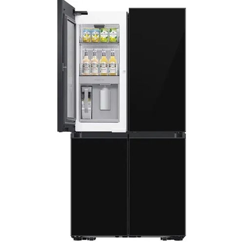  ‎ מקרר 4 דלתות Samsung BESPOKE RF65DB975 זכוכית שחורה – 645 ליטר, מקפיא תחתון