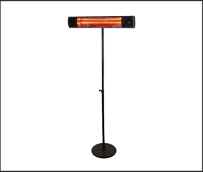 תנור אינפרא אדום DALLAS 2000W – חימום מדויק עם סטנד מתכוונן בעיצוב שחור