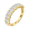 טבעת יהלומים אובליים 1.30CT זהב 14K